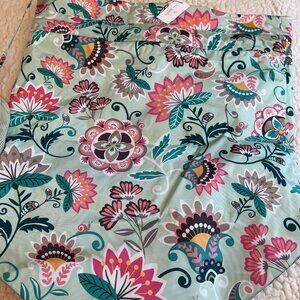 Vera Bradley Cinch Laundry Bag - Mint Flowers